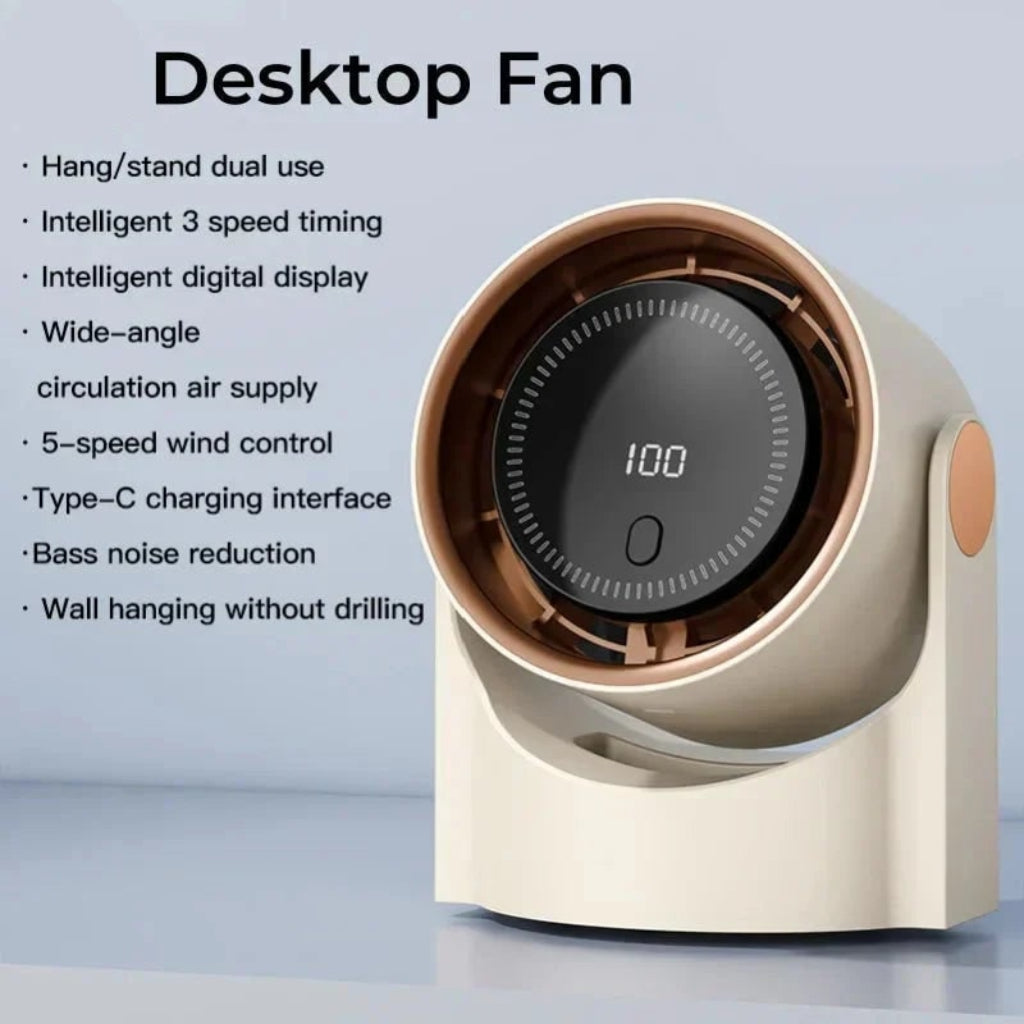 Portable Air Cooler Quiet Design Desktop Fan - Image 3
