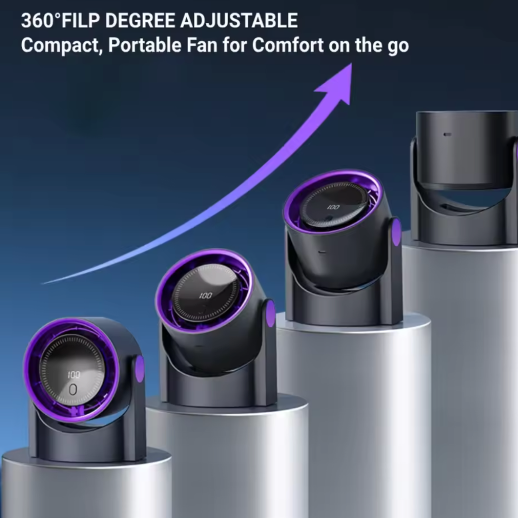 Portable Air Cooler Quiet Design Desktop Fan - Image 4