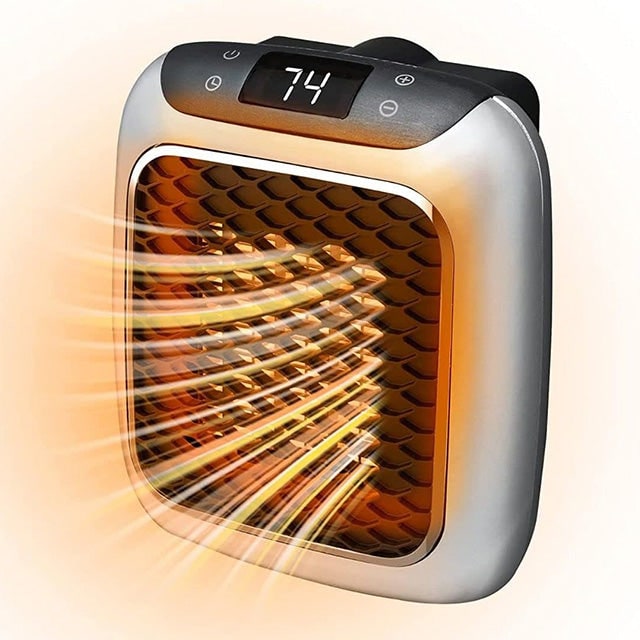 Portable Electric Heater Wall Plug-In Mini Space With Digital Display Energy Efficient - Image 7