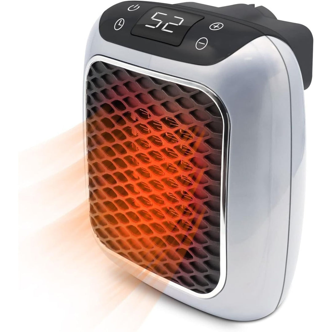 Portable Electric Heater Wall Plug-In Mini Space With Digital Display Energy Efficient - Image 1