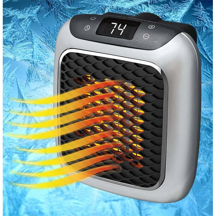 Portable Space Heater with Plug In Design for Fast Personal Room Heating - Image 1