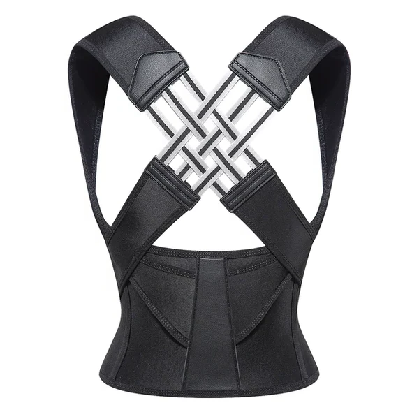 Posture Corrector Back Brace Vest Style Adjustable Support Unisex Breathable - Image 1