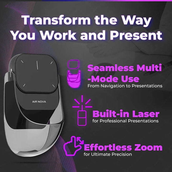 Presentation Remote Wireless Mouse Laser Pointer Compact Handheld Plastic Design Slideshow Control - Image 4