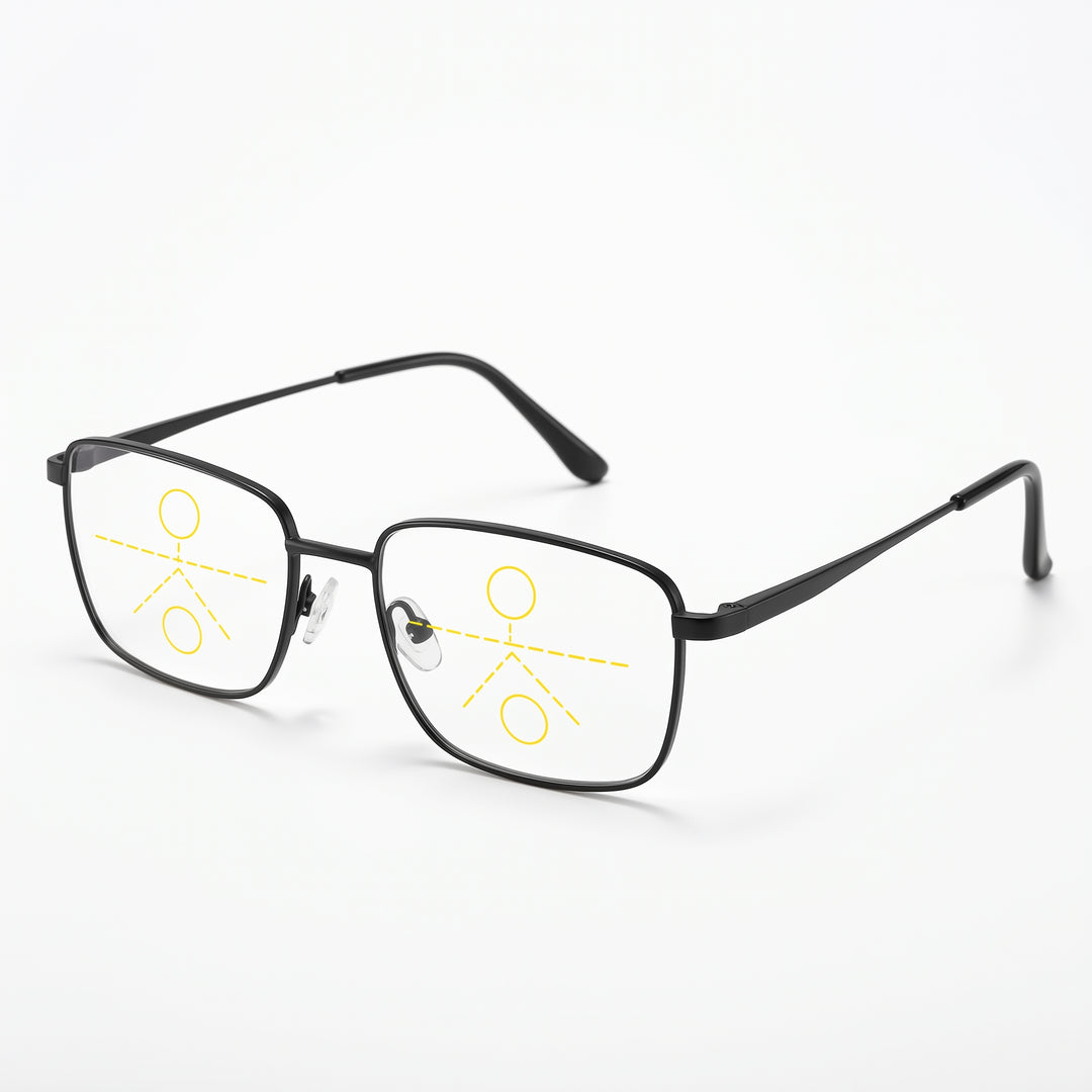 Progressive Multifocal Reading Glasses Half-Rim Blue Light Blocking - Image 6