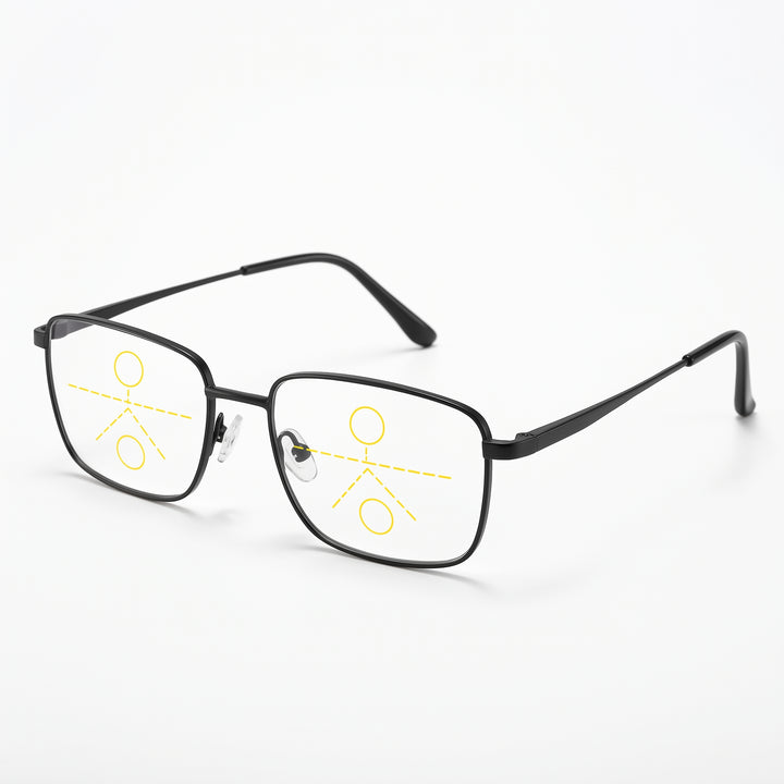 Progressive Multifocal Reading Glasses Half-Rim Blue Light Blocking - Image 6