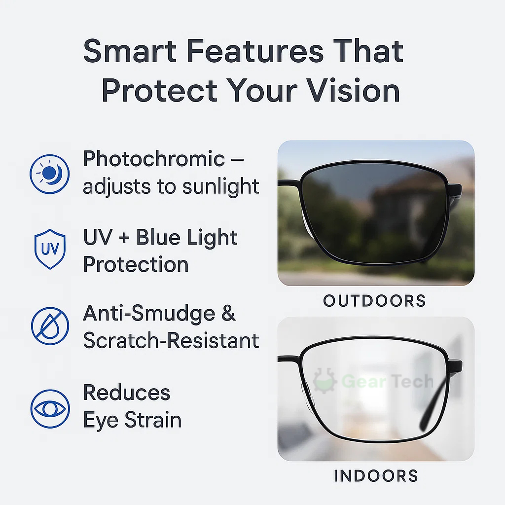 Progressive Multifocal Reading Glasses Half-Rim Blue Light Blocking - Image 10