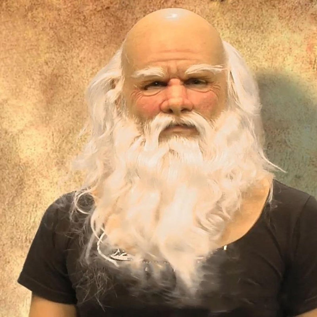 Realistic Old Man Mask Latex Full Head Halloween Costume Cosplay Unisex - Image 3