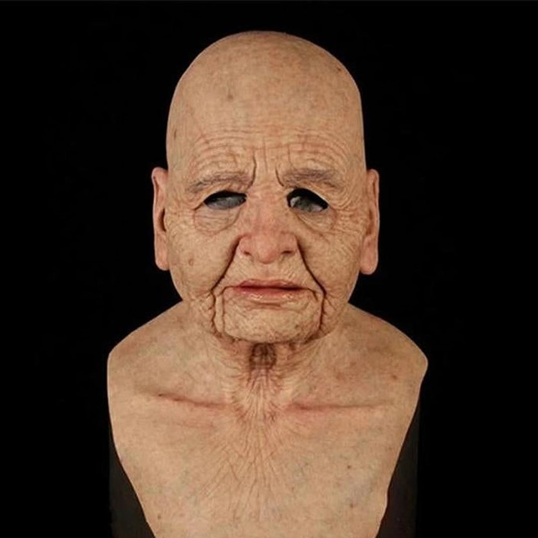 Realistic Old Man Mask Latex Full Head Halloween Costume Cosplay Unisex - Image 10
