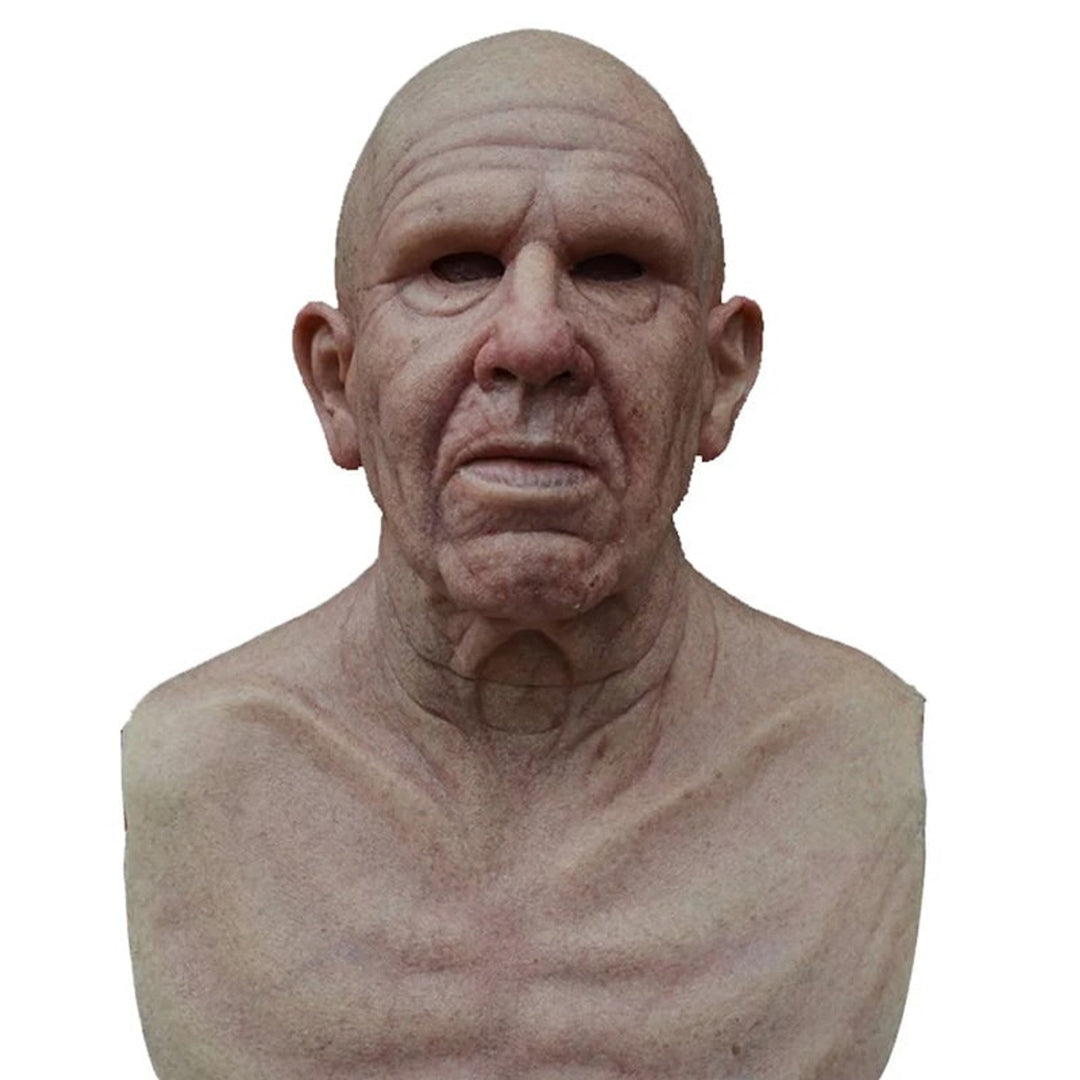 Realistic Old Man Mask Latex Full Head Halloween Costume Cosplay Unisex - Image 6