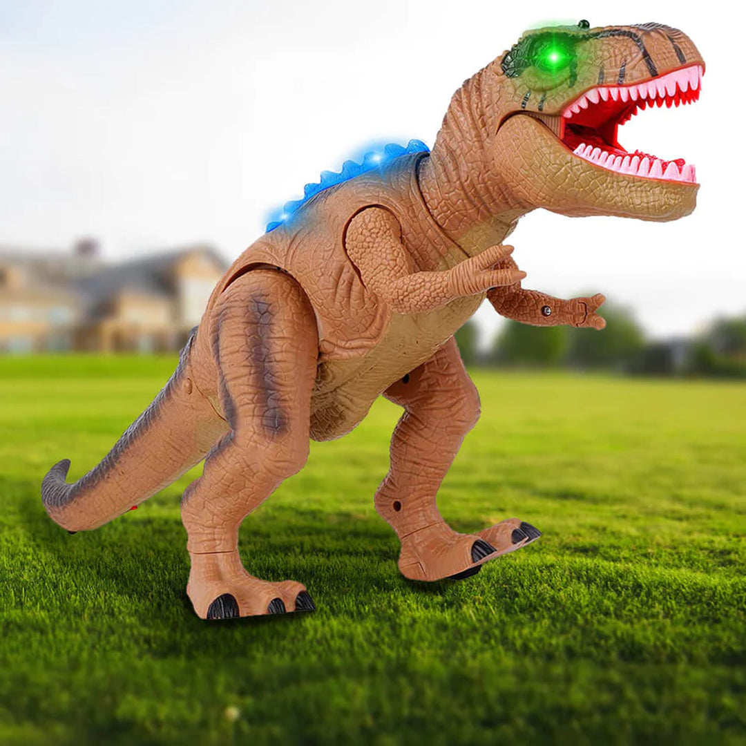 Remote Control Dinosaur Toy Walking T-Rex Robot With Sound And LED Lights - Image 2