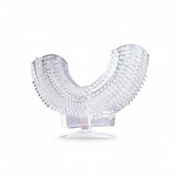 Replacement Toothbrush Head Soft U Shaped Electric Clear With Bristles On Both Sides - Image 1