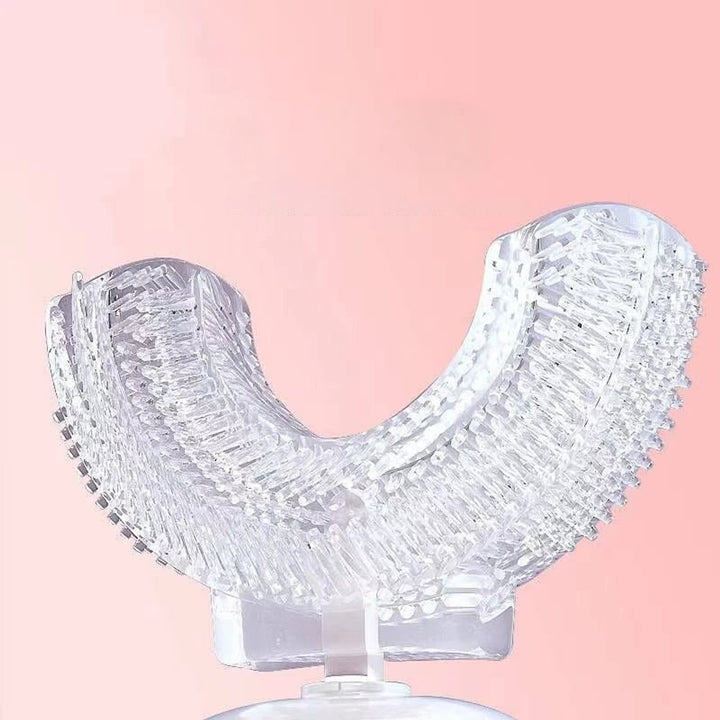 Replacement Toothbrush Head Soft U Shaped Electric Clear With Bristles On Both Sides - Image 2