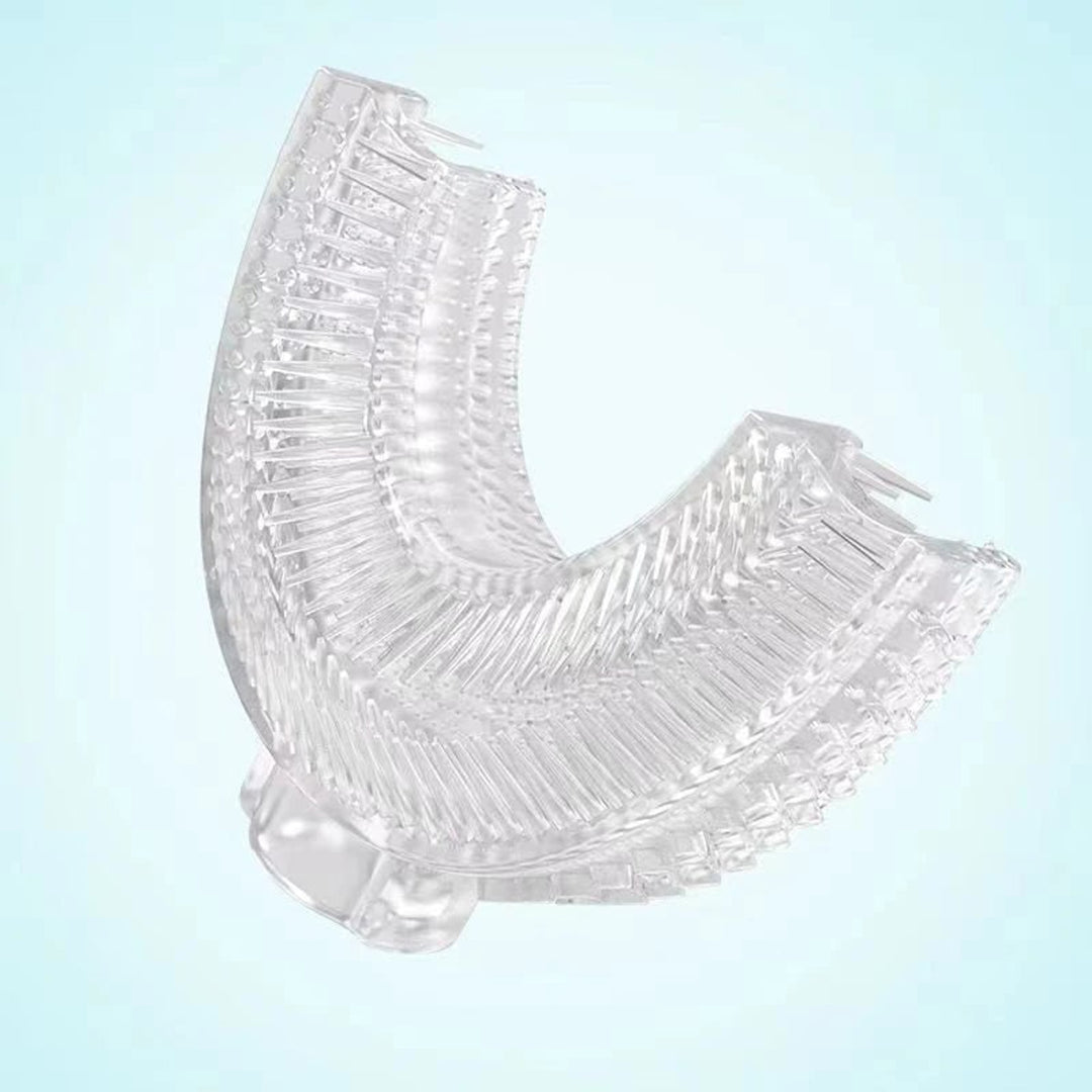 Replacement Toothbrush Head Soft U Shaped Electric Clear With Bristles On Both Sides - Image 3