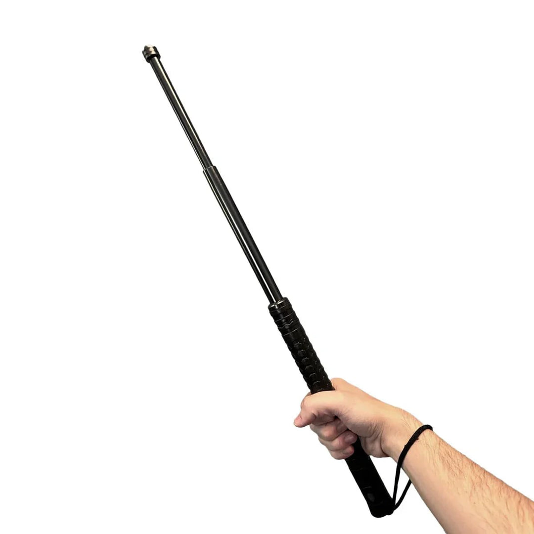 Retractable Self-Defense Baton Textured Grip & Wrist Strap Self Defense Stick - Image 10