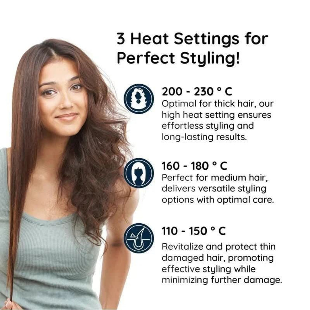 Rotating Hair Brush 2-in-1 Auto-Spin Styling Straightening Silver Orange Finish - Image 6