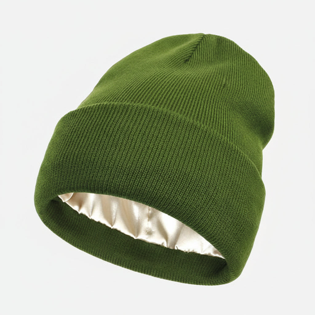 Hiking Beanie Hat Womens Warm Knit Soft Stretch Winter Cap