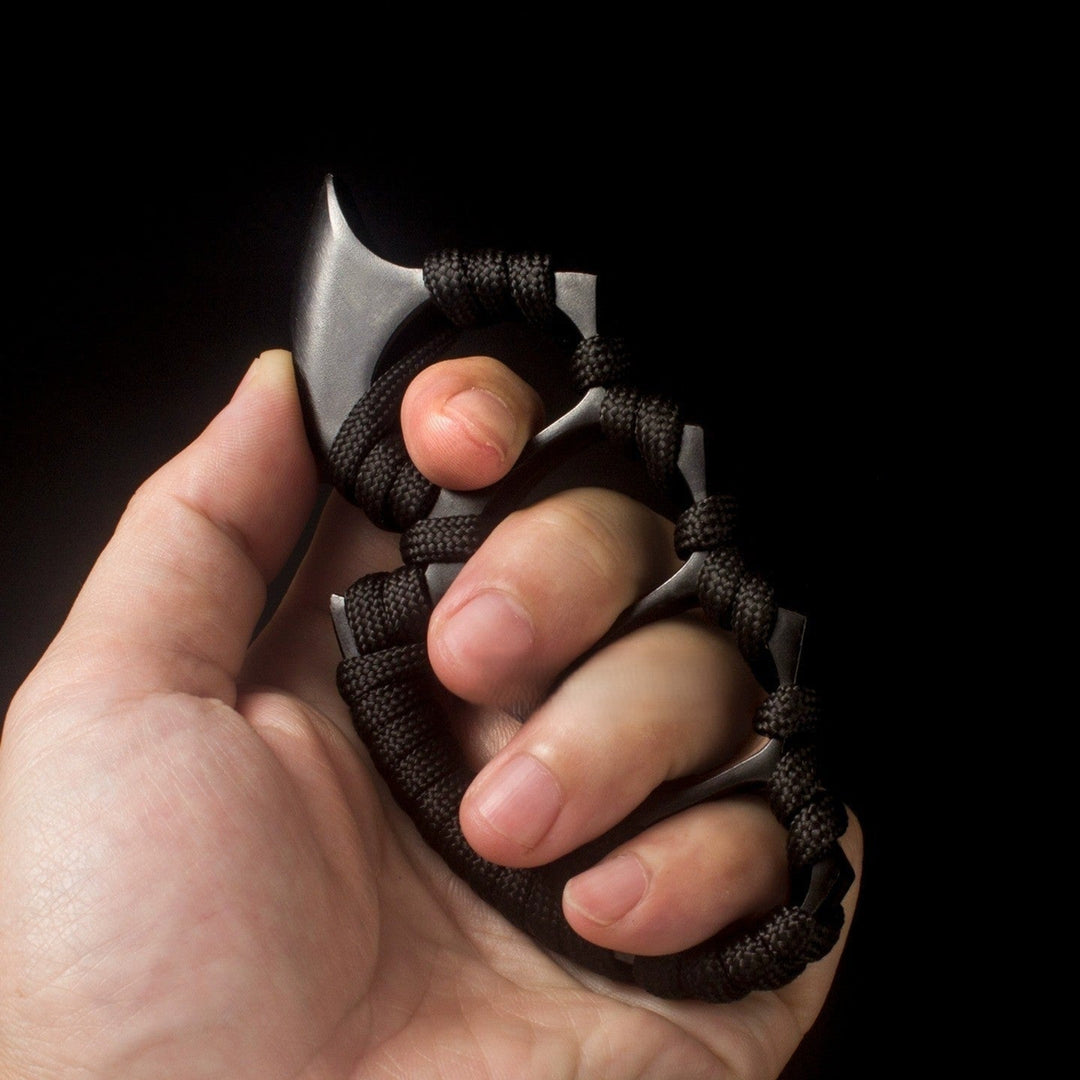 Self Defense Tactical Grip Force Tool Black Paracord Wrap - Image 2