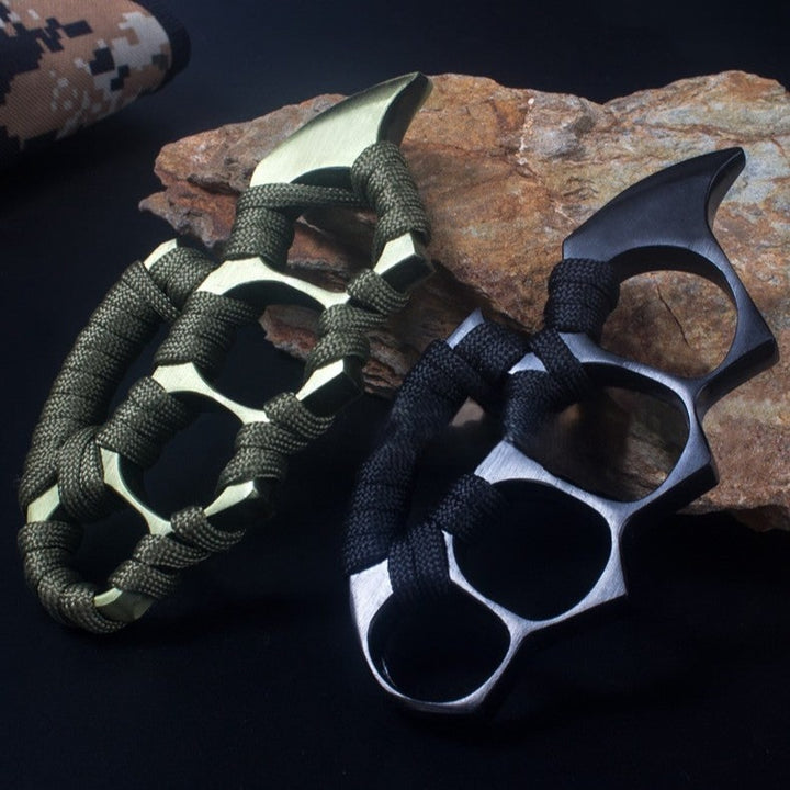 Self Defense Tactical Grip Force Tool Black Paracord Wrap - Image 3