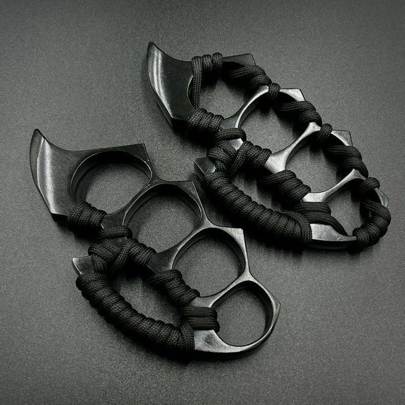 Self Defense Tactical Grip Force Tool Black Paracord Wrap - Image 6
