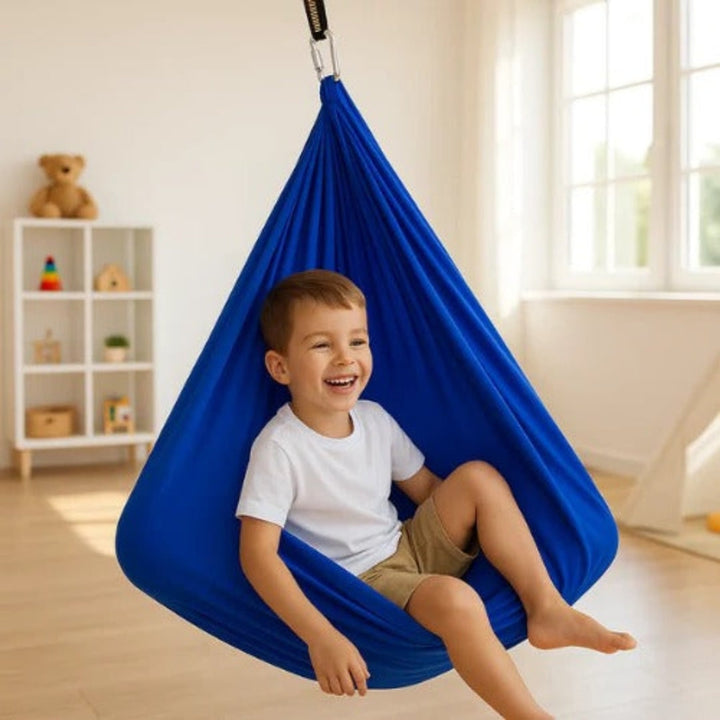 Sensory Therapy Swing Hammock Style Fabric For Kids Outdoor Indoor Use - Image 8