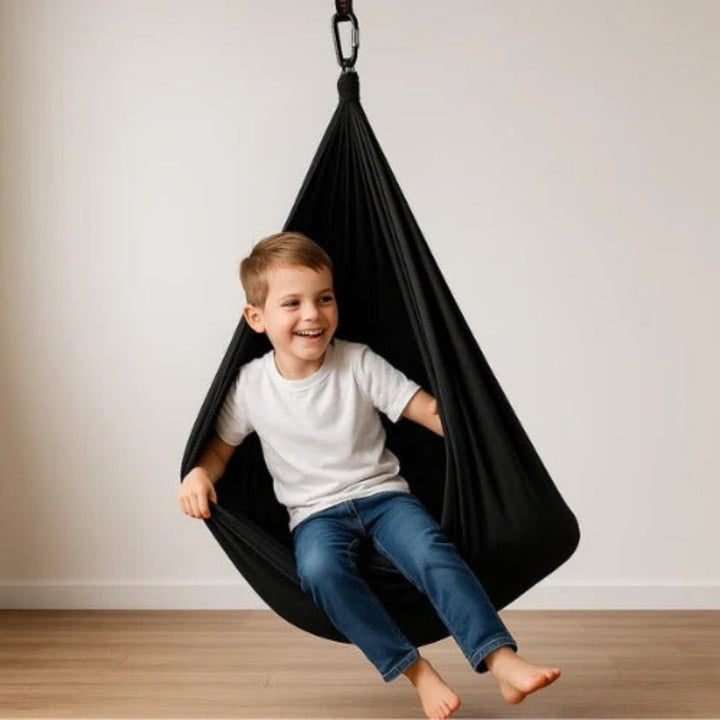Sensory Therapy Swing Hammock Style Fabric For Kids Outdoor Indoor Use - Image 9