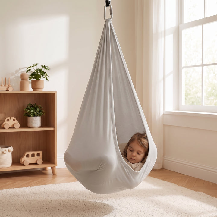 Sensory Therapy Swing Hammock Style Fabric For Kids Outdoor Indoor Use - Image 13