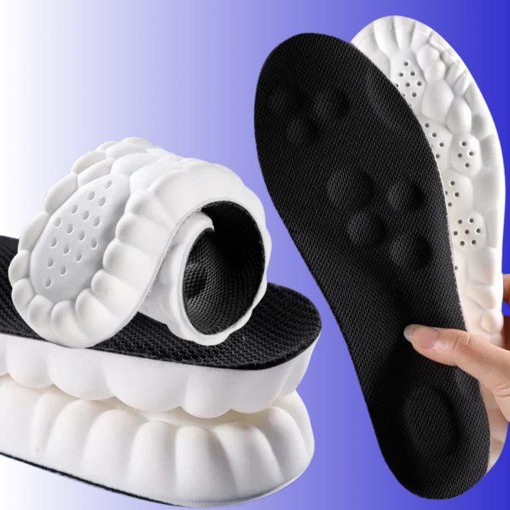 Shoe Insoles With Contoured Arch Support And Textured Foam Surface For Cushioned Comfort - Image 1