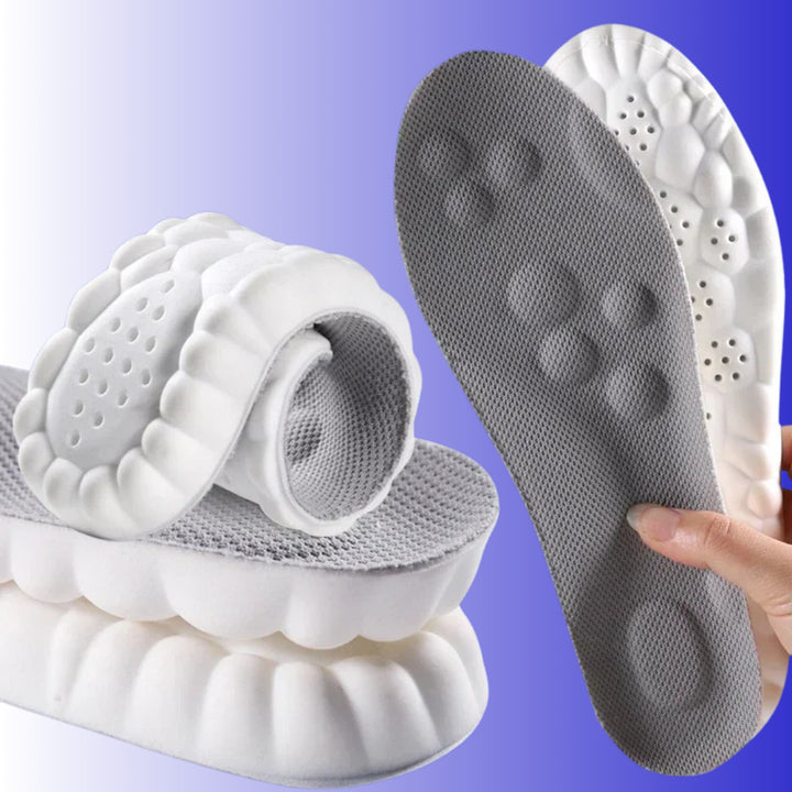 Shoe Insoles With Contoured Arch Support And Textured Foam Surface For Cushioned Comfort - Image 2