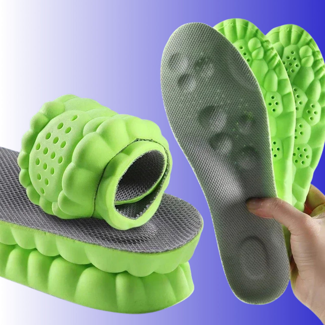 Shoe Insoles With Contoured Arch Support And Textured Foam Surface For Cushioned Comfort - Image 4