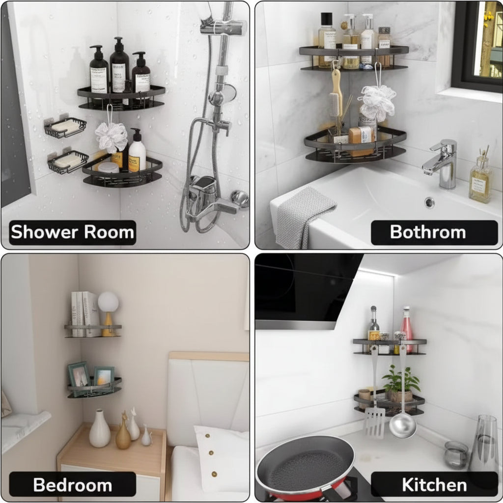 Shower Caddy Corner Shower Shelf Bathroom Organizer - Image 6