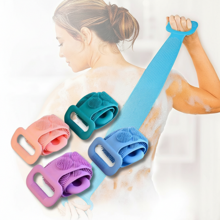 Silicone Body Scrubber Bath Brush Ergonomic Design - Image 1