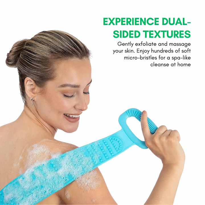 Silicone Body Scrubber Bath Brush Ergonomic Design - Image 2