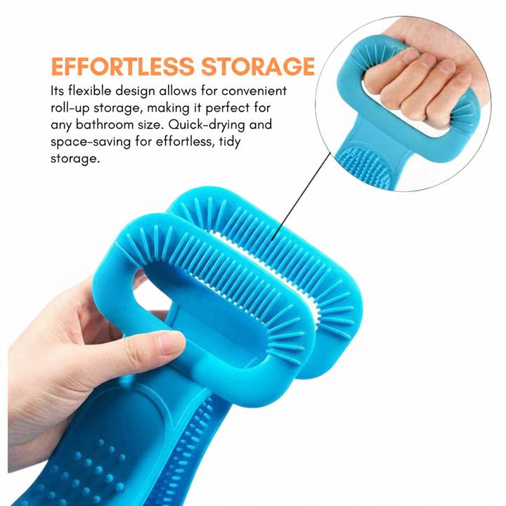 Silicone Body Scrubber Bath Brush Ergonomic Design - Image 5