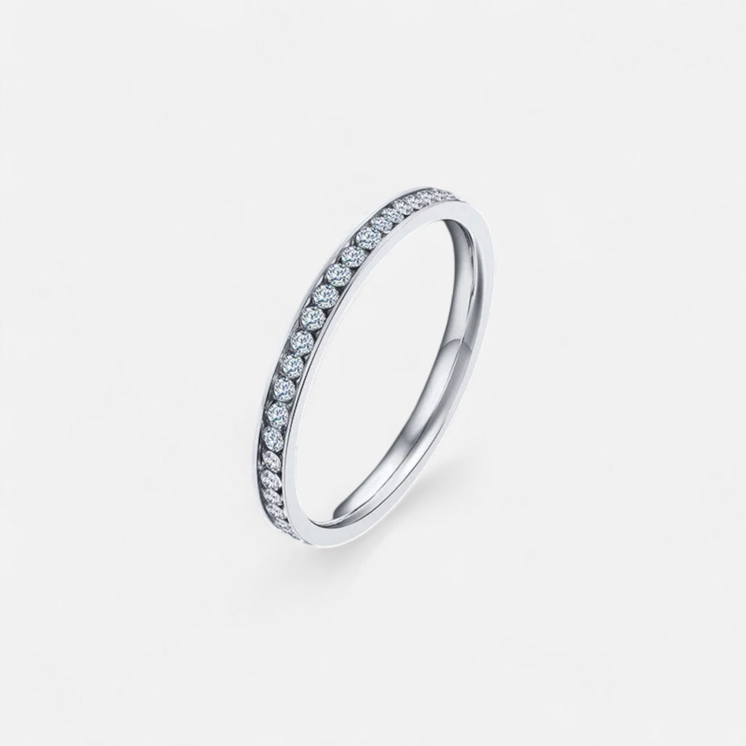 Celzoir | Bague Minimaliste Femme Brillance Dorée