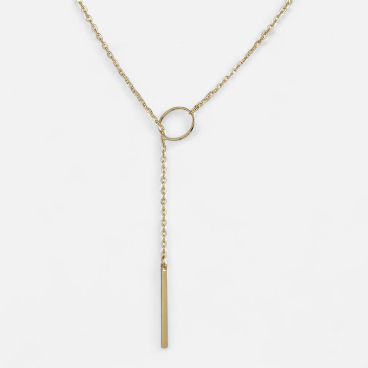 Celzoir | Collier Chaîne Feuilles Cercle Doré