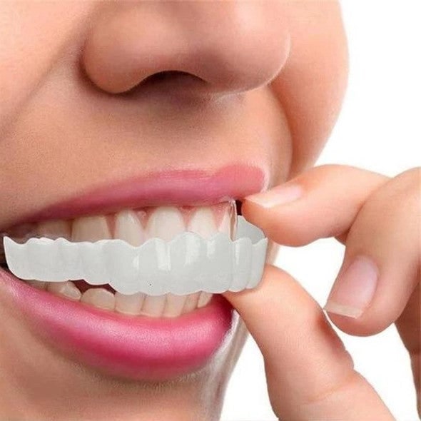 Snap On Veneers Instant Smile Moldable Upper Lower Arch Comfort Fit White - Image 8