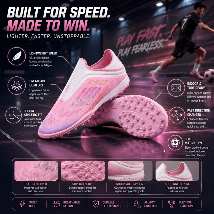 Soccer Cleats Indoor Shoes Football Boots Slip-On - Image 5
