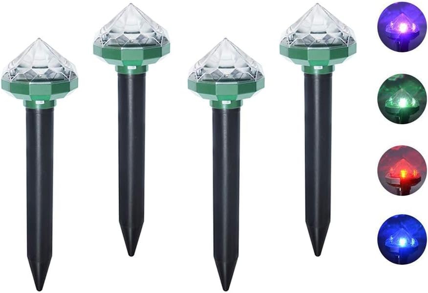Solar Animal Repeller Ultrasonic Pest Control Stake Outdoor Rodent Deterrent For Lawn Garden - Image 11