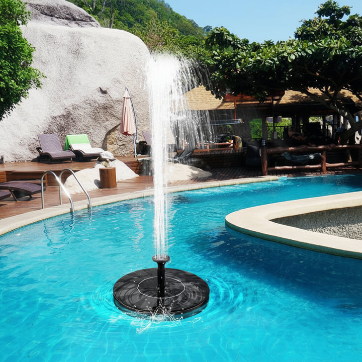 Solar Fountain Pump Outdoor Decor Garden Water Feature - Image 1