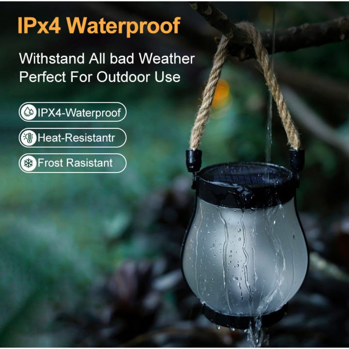 Solar Powered Outdoor Lantern Flame Hanging Garden Lantern - Image 7