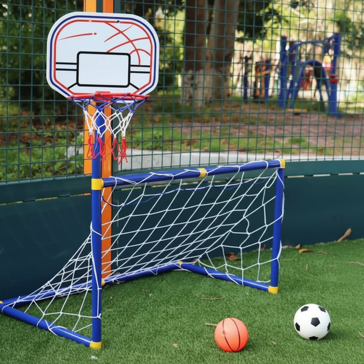 Sports Toy Set Soccer and Basketball Games Outdoor Fun - Image 1