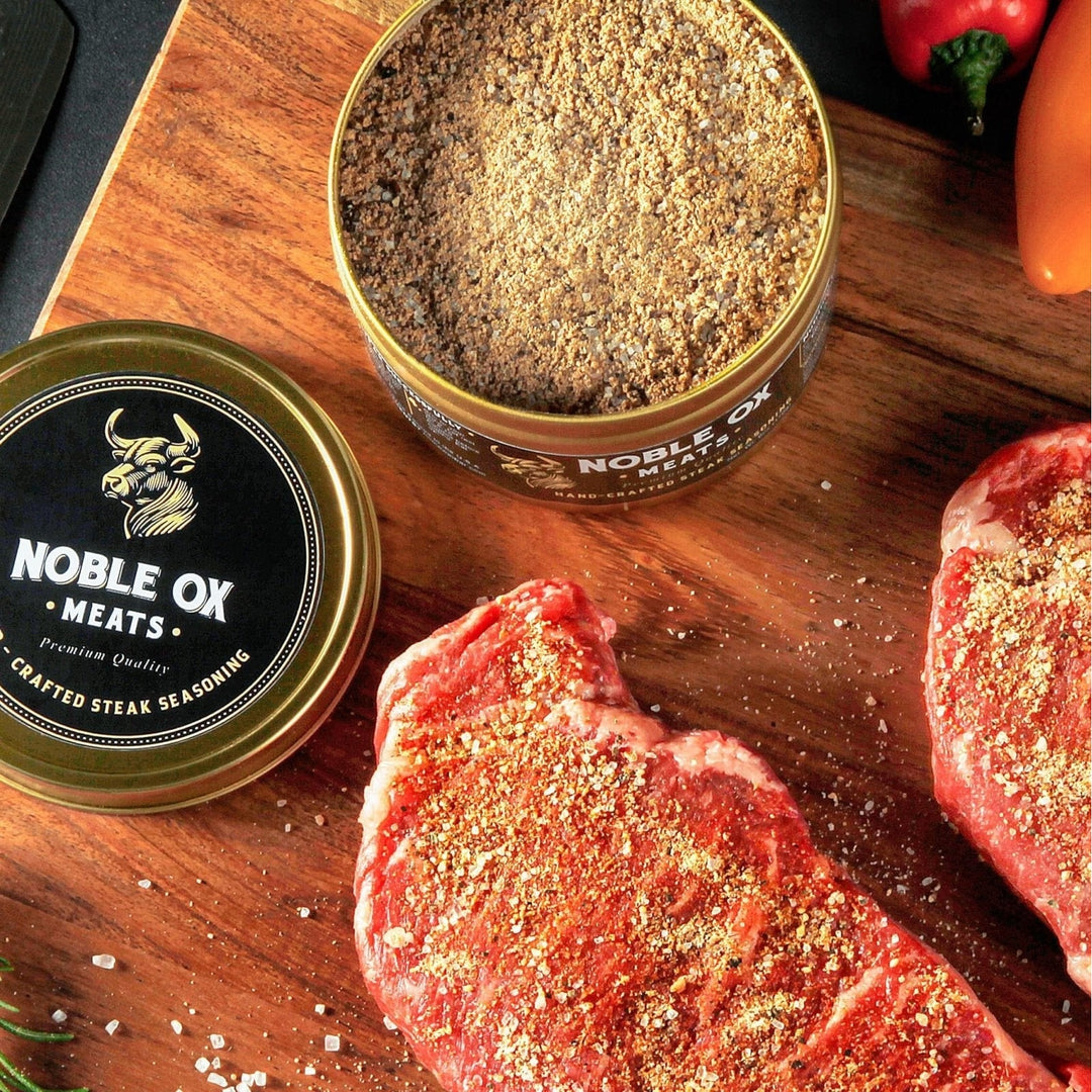 Steak Seasoning For Burger & Meat Rub Handcrafted Blend In Gold Black Tin - Image 4