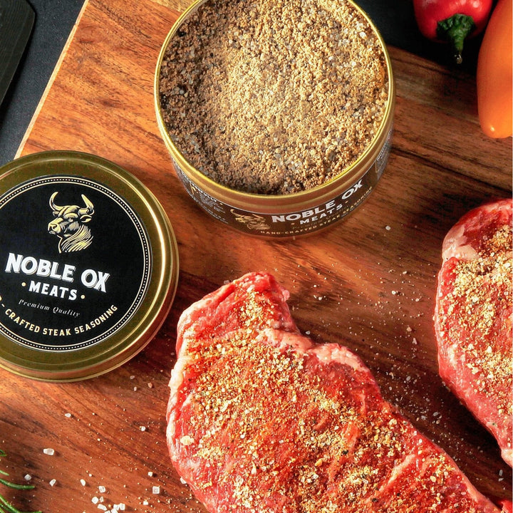 Steak Seasoning For Burger & Meat Rub Handcrafted Blend In Gold Black Tin - Image 4