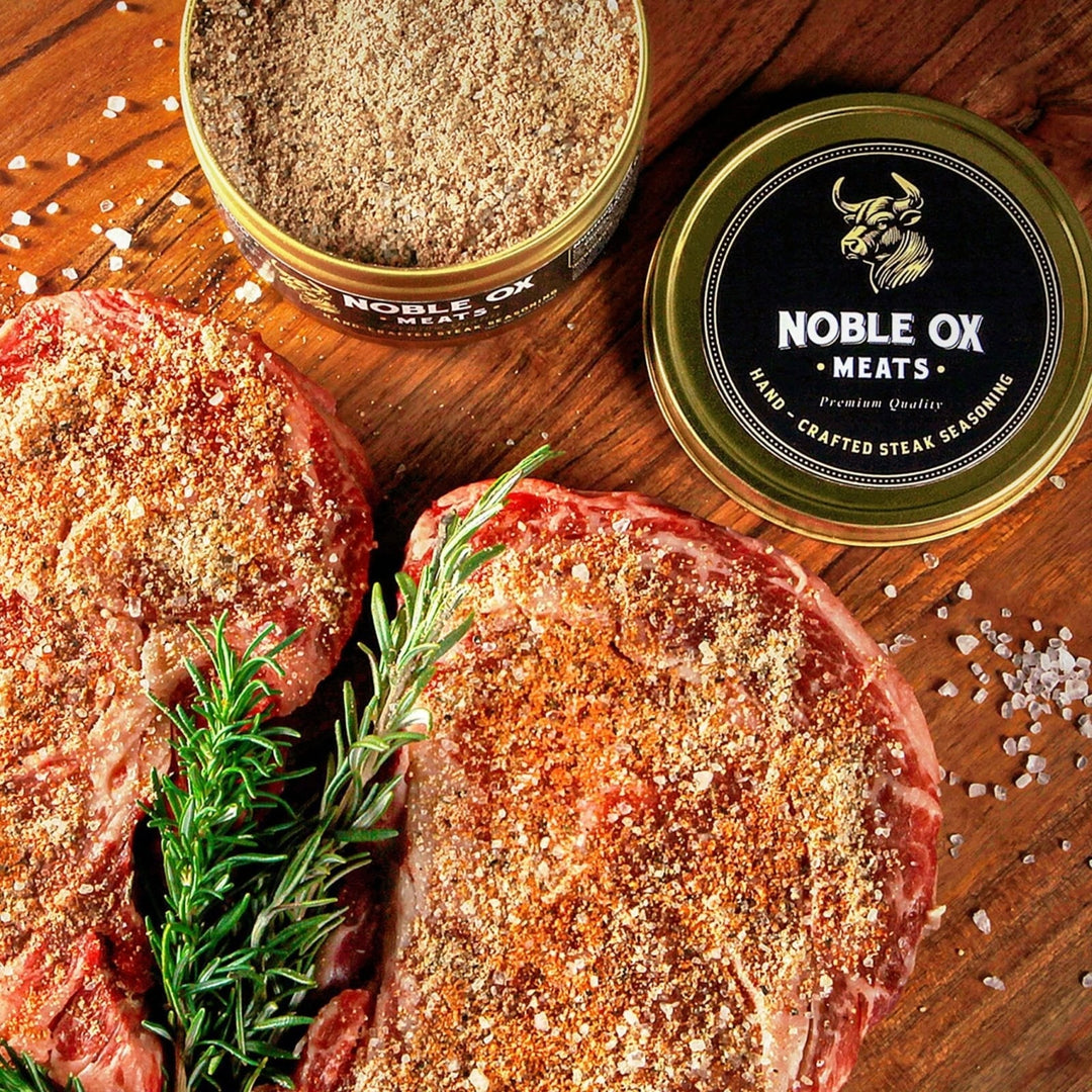 Steak Seasoning For Burger & Meat Rub Handcrafted Blend In Gold Black Tin - Image 6