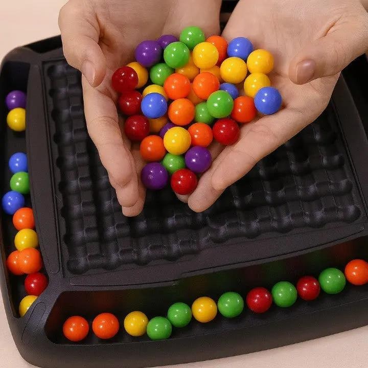 Strategy Board Game Colorful Ball Logic For Family Concentration Educational Plastic Tray - Image 4