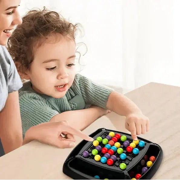 Strategy Board Game Colorful Ball Logic For Family Concentration Educational Plastic Tray - Image 5