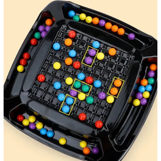 Strategy Board Game Colorful Ball Logic For Family Concentration Educational Plastic Tray - Image 7