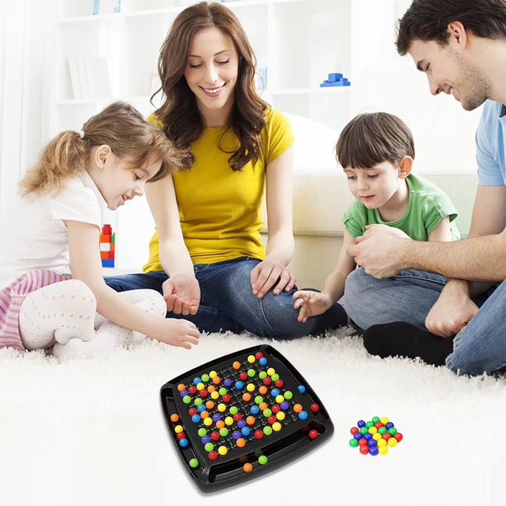Strategy Board Game Colorful Ball Logic For Family Concentration Educational Plastic Tray - Image 2