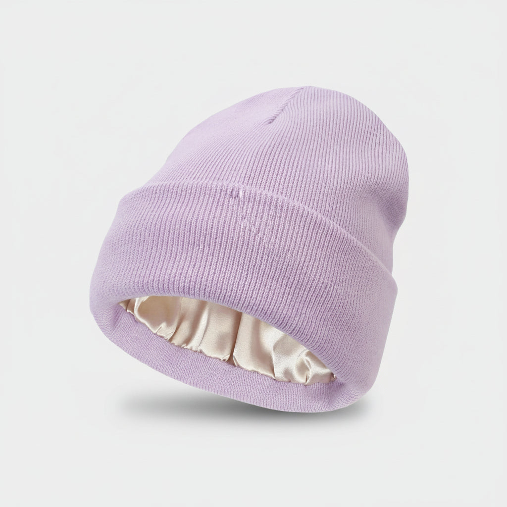 Hiking Beanie Hat Womens Warm Knit Soft Stretch Winter Cap