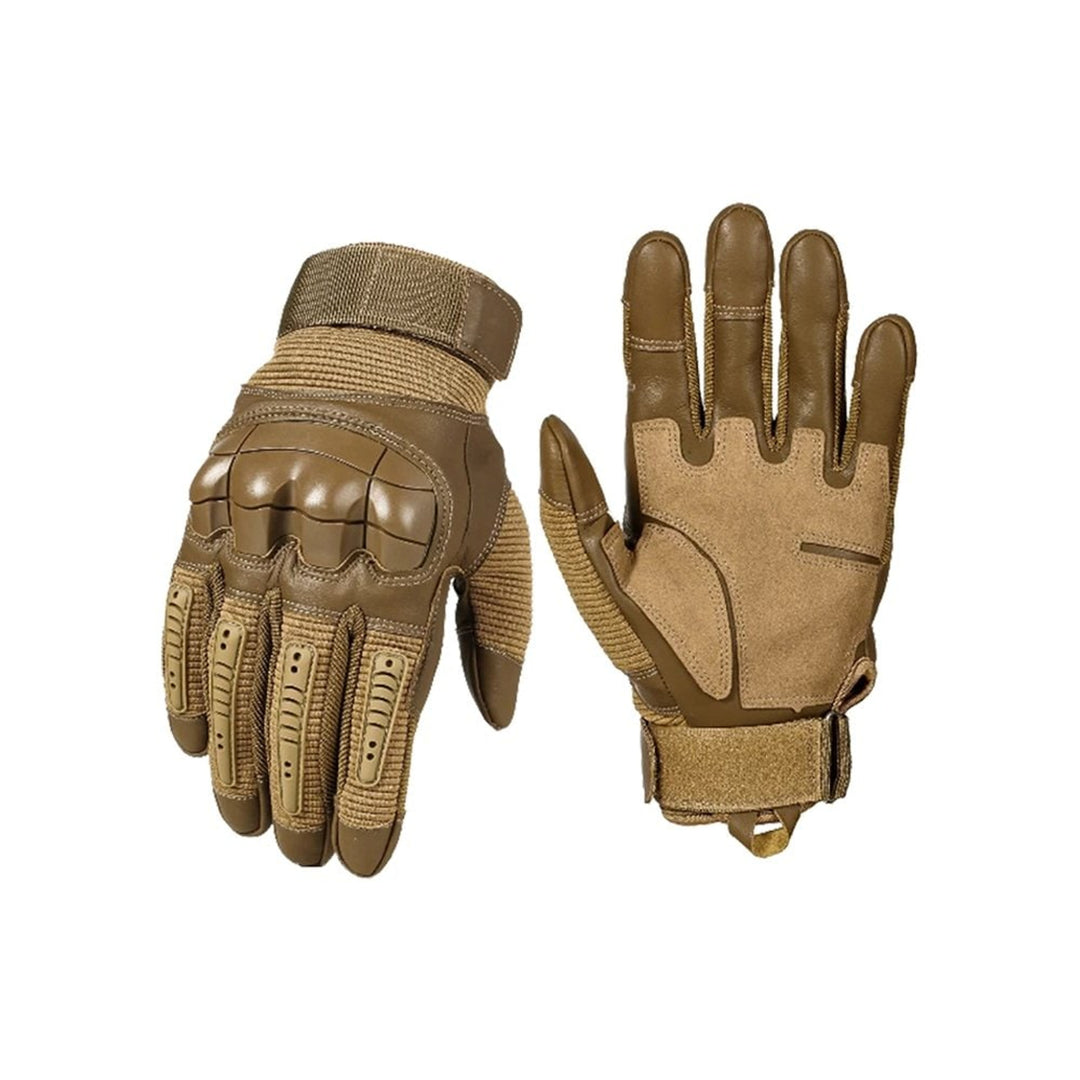 Tactical Gloves Heavy Duty Knuckle Protection Work Riding Military With Reinforced Fingers And Hook-and-Loop Wrist Closure - Image 6